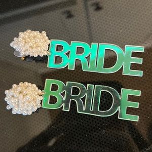 Bride earrings only worn once